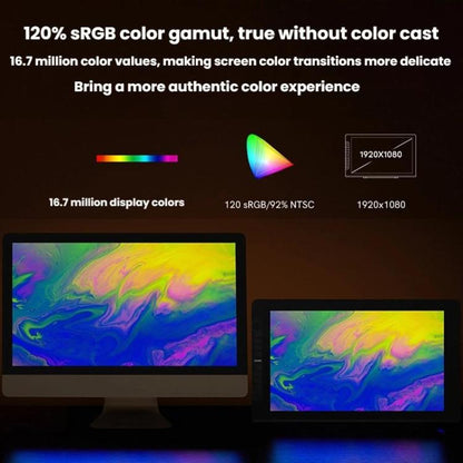 VEIKK VK2200PRO 21.5 inch Digital Screen Hand Drawing Screen Electronic Drawing Screen Compatible With Mobile Phone US Plug -  by VEIKK | Online Shopping UK | buy2fix