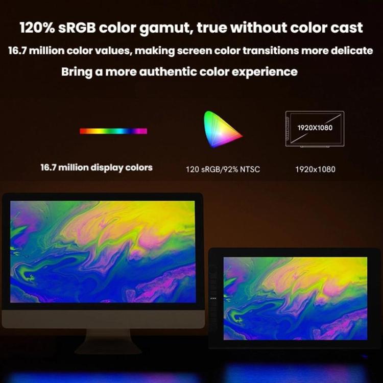 VEIKK VK2200PRO 21.5 inch Digital Screen Hand Drawing Screen Electronic Drawing Screen Compatible With Mobile Phone UK Plug -  by VEIKK | Online Shopping UK | buy2fix