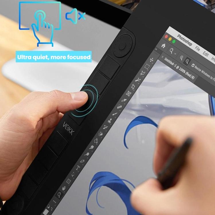 VEIKK VK2200PRO 21.5 inch Digital Screen Hand Drawing Screen Electronic Drawing Screen Compatible With Mobile Phone UK Plug -  by VEIKK | Online Shopping UK | buy2fix