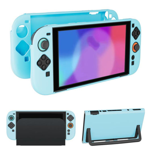 For Nintendo Switch 2 & Joy-Con Split Design Shell Plastic Protective Case With Kickstand Access(Blue) - Cases by buy2fix | Online Shopping UK | buy2fix