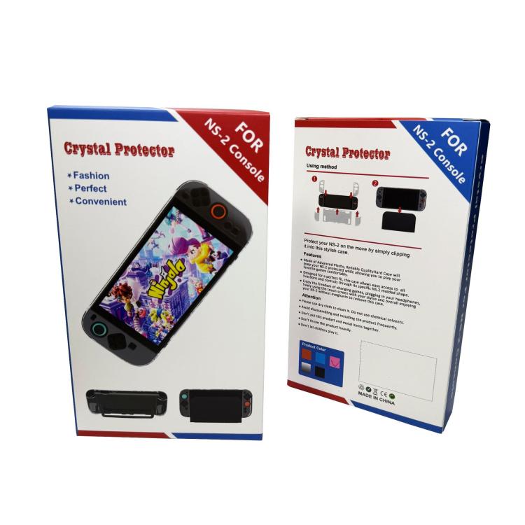 For Nintendo Switch 2 & Joy-Con Split Design Shell Plastic Protective Case With Kickstand Access(Transparent) - Cases by buy2fix | Online Shopping UK | buy2fix