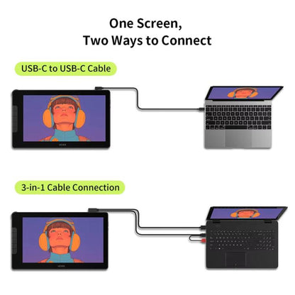 VEIKK VK1600 15.6 Inch Digital Drawing Screen Electronic Drawing Screen Compatible With Mobile Phone(Red) -  by VEIKK | Online Shopping UK | buy2fix