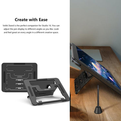 VEIKK VK1600 15.6 Inch Digital Drawing Screen Electronic Drawing Screen Compatible With Mobile Phone(Black) -  by VEIKK | Online Shopping UK | buy2fix