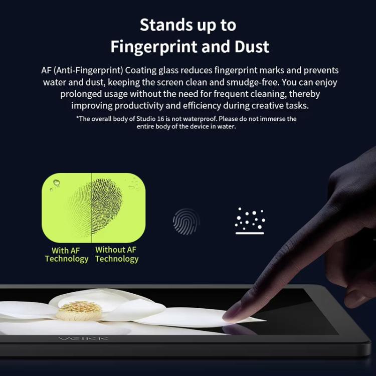 VEIKK VK1600 15.6 Inch Digital Drawing Screen Electronic Drawing Screen Compatible With Mobile Phone(Black) -  by VEIKK | Online Shopping UK | buy2fix