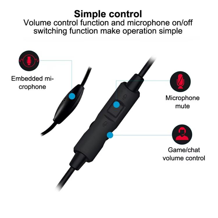 PGTECH Wired Over-Ear Gaming Headset with Microphone for Nintendo Switch 2/Switch/PS5/Xbox/PC Multi-Platform Compatible - Multimedia Headset by PGTECH | Online Shopping UK | buy2fix