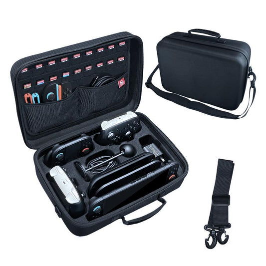For Nintendo Switch 2 JYS All-in-One Storage Carrying Case Organizer with Shoulder Strap Fits Dock/Console/Pro Controller/Camera/Grip/Charger - Bags by JYS | Online Shopping UK | buy2fix