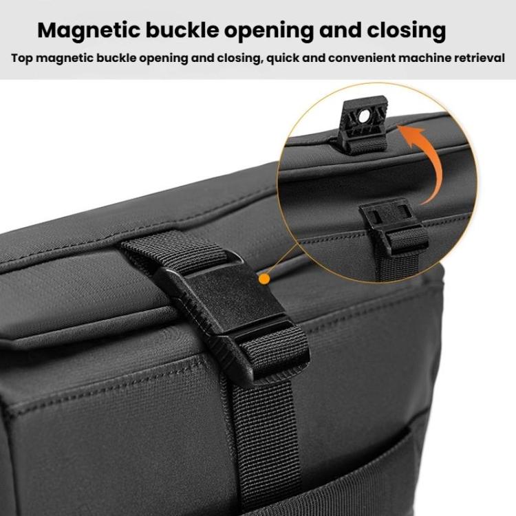 Cwatcun D198 Small Expandable Single Shoulder Camera Bag Waterproof Multi-Function Camera Bag(Black) - Strap Satchel by Cwatcun | Online Shopping UK | buy2fix