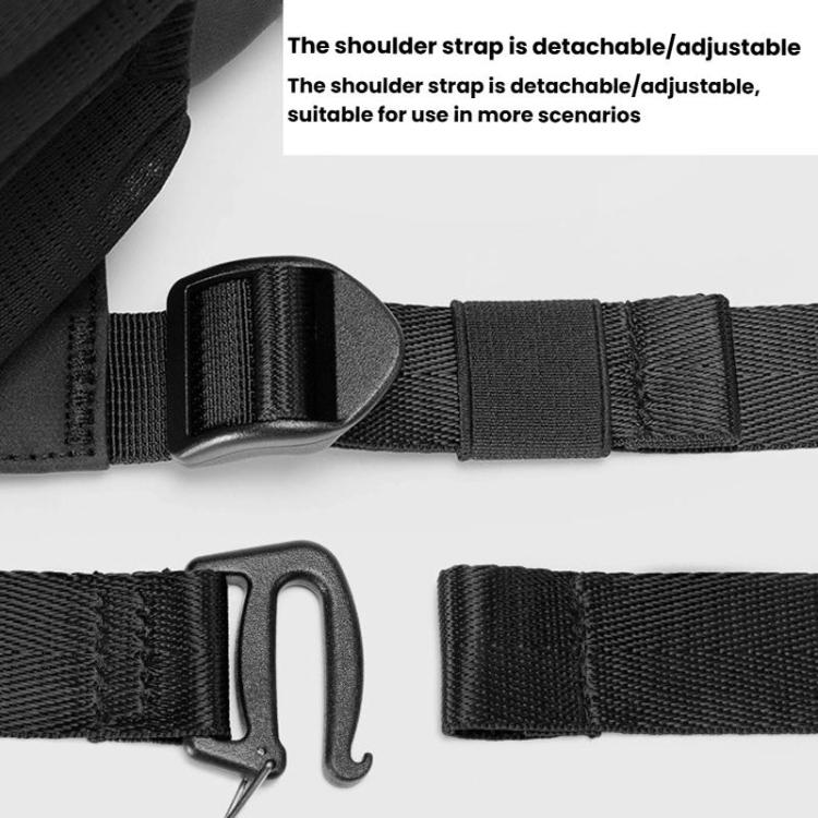 Cwatcun D198 Small Expandable Single Shoulder Camera Bag Waterproof Multi-Function Camera Bag(Black) - Strap Satchel by Cwatcun | Online Shopping UK | buy2fix