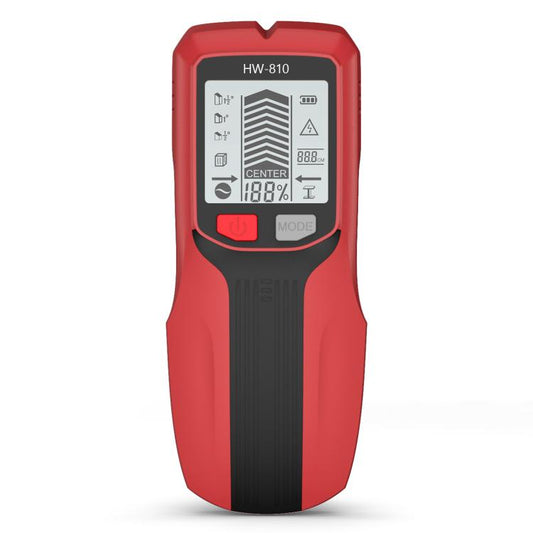 Multifunctional Wall Stud Wire Metal Detector(Red) - Metal Detector by buy2fix | Online Shopping UK | buy2fix