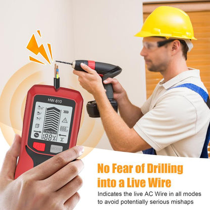 Multifunctional Wall Stud Wire Metal Detector(Yellow) - Metal Detector by buy2fix | Online Shopping UK | buy2fix