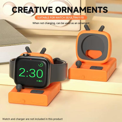 For Apple Watch Desktop Stand Silicone Base, Without Charger(Orange) - Charger / Holder by buy2fix | Online Shopping UK | buy2fix