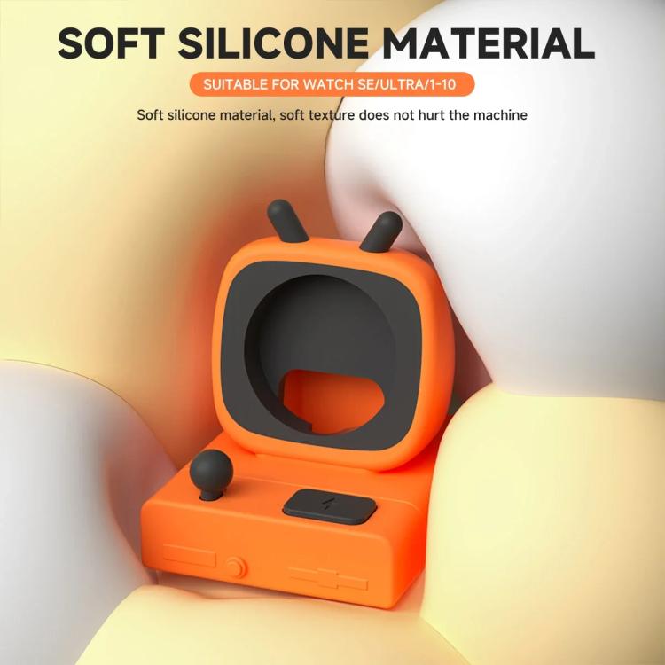 For Apple Watch Desktop Stand Silicone Base, Without Charger(Pink) - Charger / Holder by buy2fix | Online Shopping UK | buy2fix