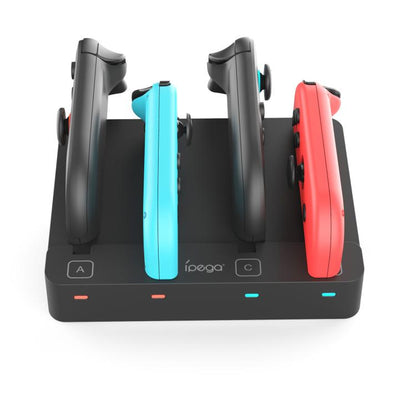 ipega 4-in-1 Charging Dock for Nintendo Switch 2/Switch Joy-Con Controller Charger Station - Charger & Power by ipega | Online Shopping UK | buy2fix