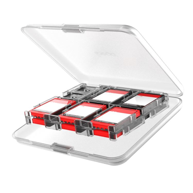 ipega Crystal Game Card Case For Nintendo Switch 2/Switch with 12 Game Card Slots Secure Locking Design - Cases by ipega | Online Shopping UK | buy2fix