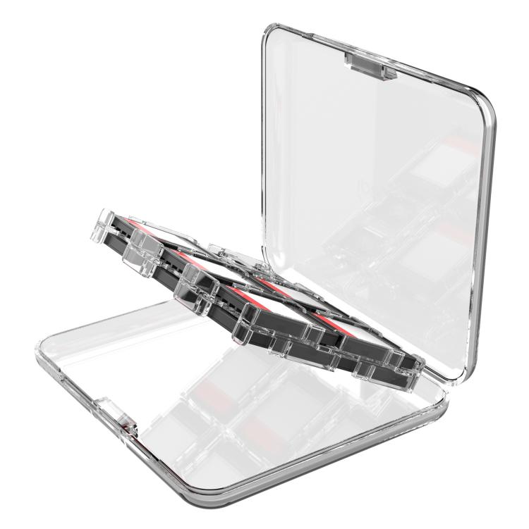 ipega Crystal Game Card Case For Nintendo Switch 2/Switch with 12 Game Card Slots Secure Locking Design - Cases by ipega | Online Shopping UK | buy2fix