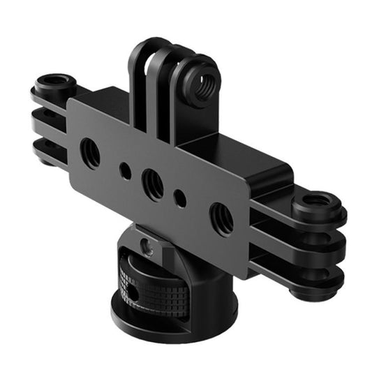 1/4 Pitch To 3 Card Aluminum Alloy 3 Station Live Streaming Stand Action Camera Multi Functional Expansion Adapter Accessory - Stand by buy2fix | Online Shopping UK | buy2fix