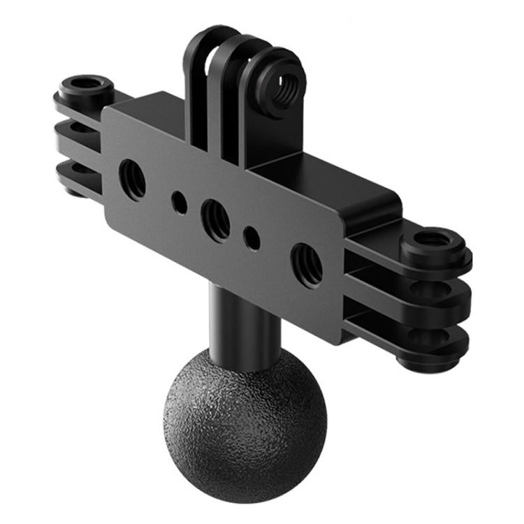 1 Inch Ball Head To 3 Card Aluminum Alloy 3 Station Live Streaming Stand Action Camera Multi Functional Expansion Adapter Accessory - Stand by buy2fix | Online Shopping UK | buy2fix