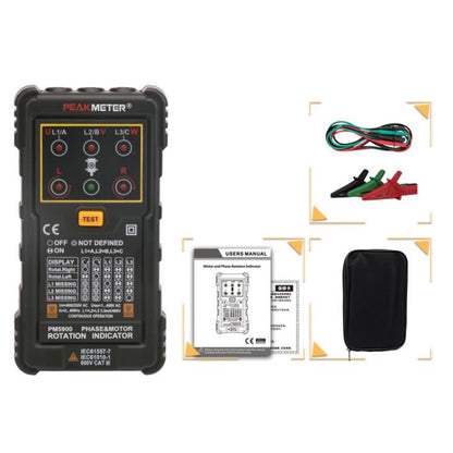 PEAKMETER Three-phase AC Motor Rotation Phase Sequence Tester(PM5900) - Digital Multimeter by PEAKMETER | Online Shopping UK | buy2fix