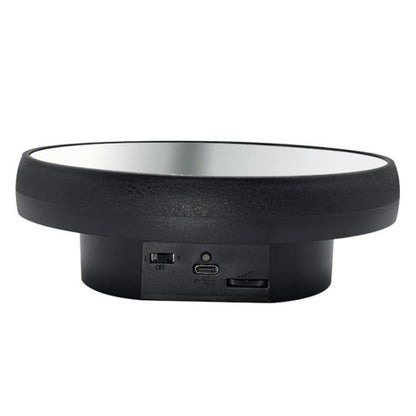 Multi-purpose Mirror Electric Rotating Disc Battery / USB Powered Photography Live Display Stand, Size: 16cm Black -  by buy2fix | Online Shopping UK | buy2fix