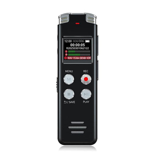 Portable HD Noise-Cancelling Voice-Activated Digital Voice Recorder For Conferences, Capacity: 64GB - Recording Pen by buy2fix | Online Shopping UK | buy2fix