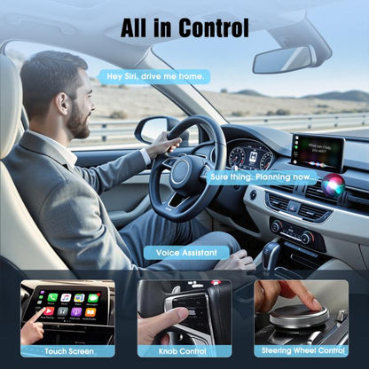 Wired To wireless CarPlay Adapter For Car Connectivity(Square) - Bluetooth Adapters by buy2fix | Online Shopping UK | buy2fix