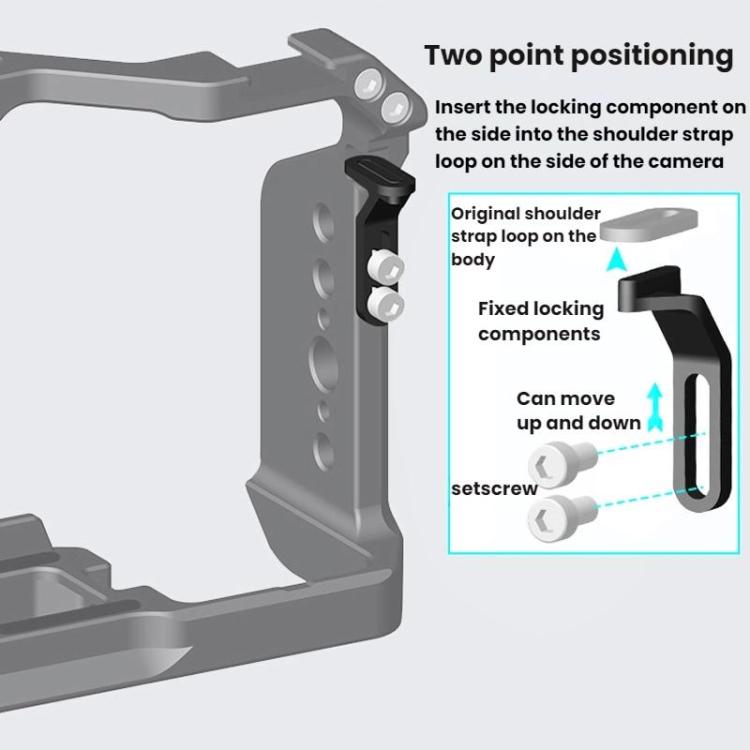 For Sony ZV-E10 II 2nd Generation Camera Cage DSLR Photography Live Streaming Protective Frame Stabilizer Kit(Black) - Camera Cage by buy2fix | Online Shopping UK | buy2fix