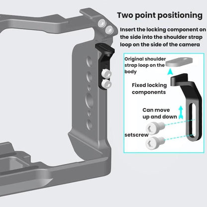 For Sony ZV-E10 II 2nd Generation Camera Cage DSLR Photography Live Streaming Protective Frame Stabilizer Kit(Black) - Camera Cage by buy2fix | Online Shopping UK | buy2fix