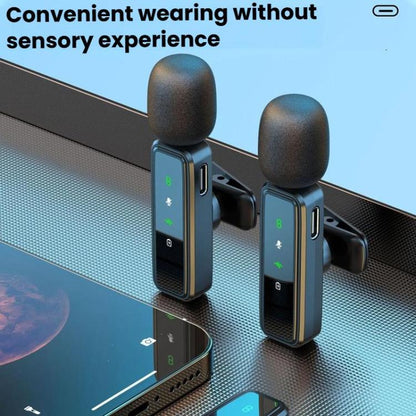 J82 Dual Mic 3 In 1 Interface 8pcs /Set Wireless Collar Clip Microphone Smart Noise Reduction Mini Microphone - Microphone by buy2fix | Online Shopping UK | buy2fix