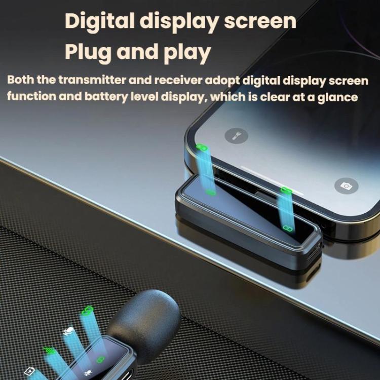 J82 Dual Mic 3 In 1 Interface 8pcs /Set Wireless Collar Clip Microphone Smart Noise Reduction Mini Microphone - Microphone by buy2fix | Online Shopping UK | buy2fix