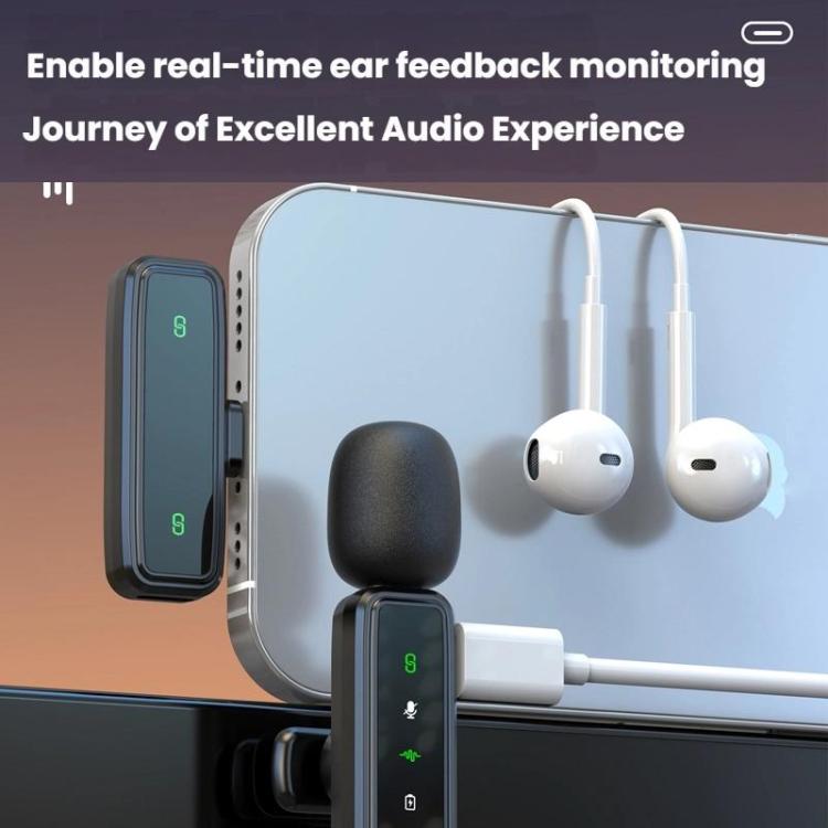 J82 Dual Mic 3 In 1 Interface 8pcs /Set Wireless Collar Clip Microphone Smart Noise Reduction Mini Microphone - Microphone by buy2fix | Online Shopping UK | buy2fix