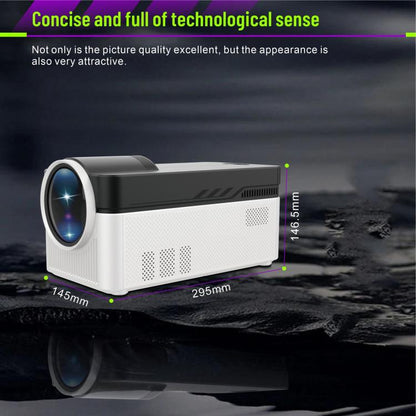 8K Home Theater Portable Android Projector With Smart Decoder(EU Plug) - LED Projector by buy2fix | Online Shopping UK | buy2fix