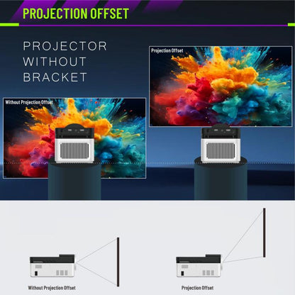 8K Home Theater Portable Android Projector With Smart Decoder(AU Plug) - LED Projector by buy2fix | Online Shopping UK | buy2fix