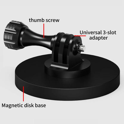 3 Card D66mm Magnetic Mount Snail Gimbal Adjustment Bracket - Tripod Heads by buy2fix | Online Shopping UK | buy2fix