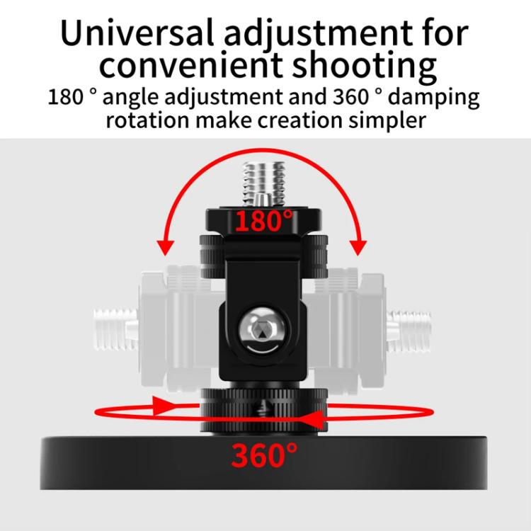1/4 Snail Ball Head D66mm Magnetic Mount Snail Gimbal Adjustment Bracket - Tripod Heads by buy2fix | Online Shopping UK | buy2fix
