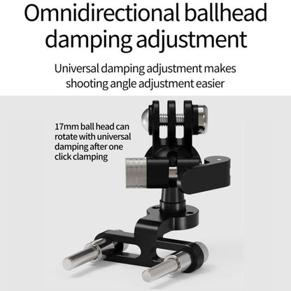 3 Card One Click Clamping Bicycle Stem Camera Mount Cycling Front Light Bracket For Shooting - Holder by buy2fix | Online Shopping UK | buy2fix