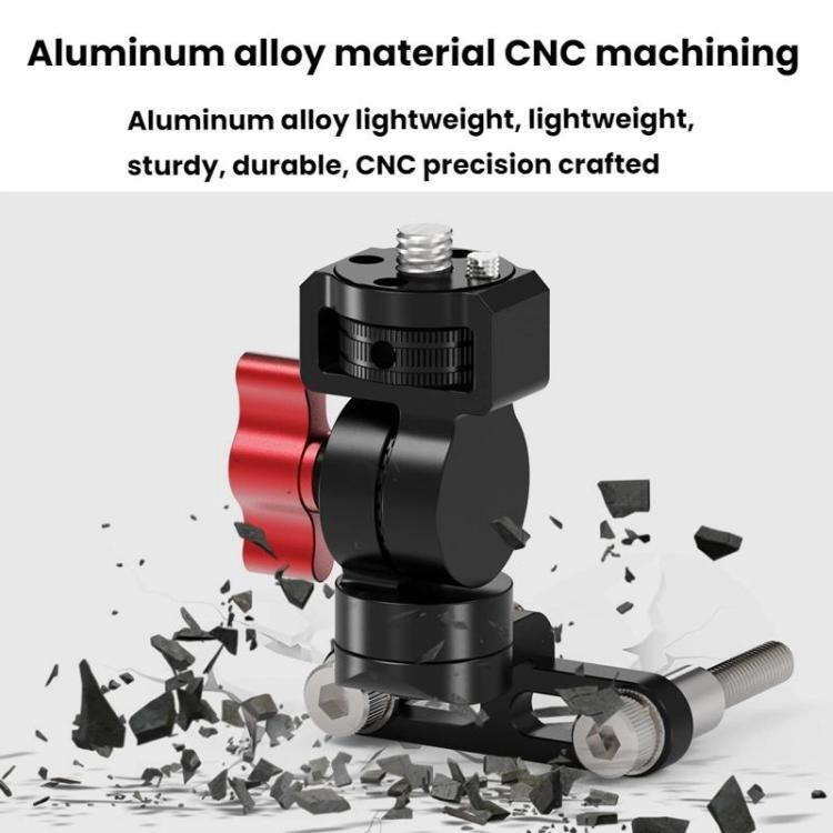 1/4 Front Rear Adjustment Bicycle Stem Camera Mount Cycling Front Light Bracket For Shooting - Holder by buy2fix | Online Shopping UK | buy2fix