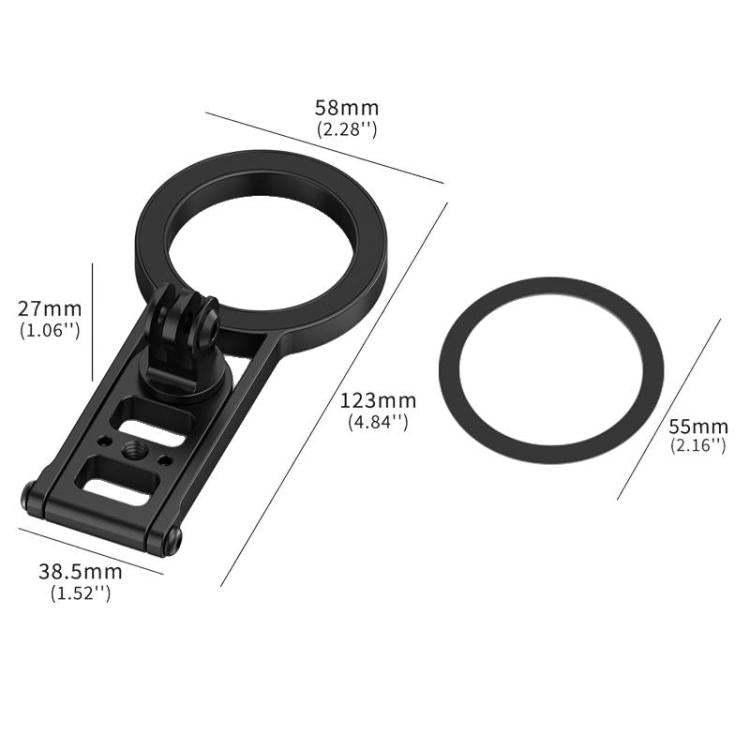 For 2 Card Action Camera Magnetic Bracket Base Bracket Expansion - Holder by buy2fix | Online Shopping UK | buy2fix
