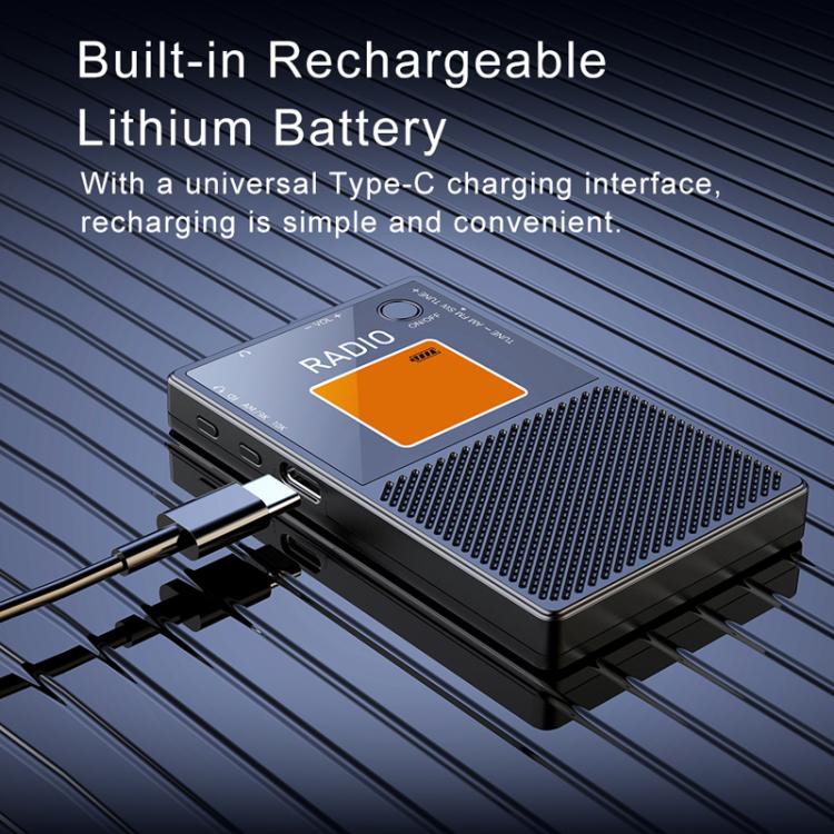 FM/AM/SW Full Band Portable Card Radio(Black) - Radio Player by buy2fix | Online Shopping UK | buy2fix