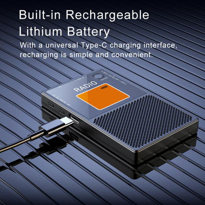 FM/AM/SW Full Band Portable Card Radio(Black) - Radio Player by buy2fix | Online Shopping UK | buy2fix