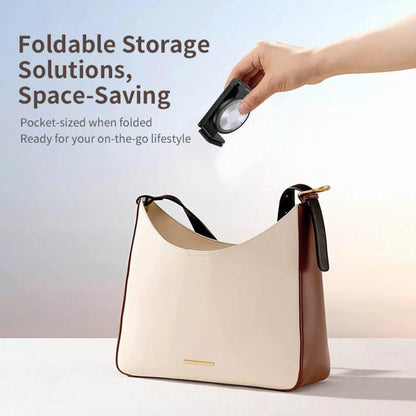 Travel Airplane Magnetic Mobile Phone Holder Adjustable Rotating Desktop Folding Holder(White) - Desktop Holder by buy2fix | Online Shopping UK | buy2fix