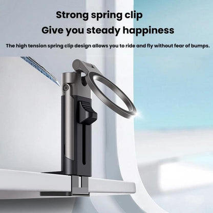 Mechanical Dog Shape Magnetic Travel Mobile Phone Holder Portable Desktop 360 Degree Rotating Lazy Holder(Black) - Desktop Holder by buy2fix | Online Shopping UK | buy2fix