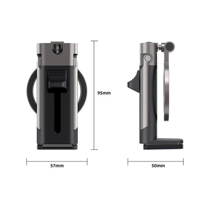 Mechanical Dog Shape Magnetic Travel Mobile Phone Holder Portable Desktop 360 Degree Rotating Lazy Holder(Black) - Desktop Holder by buy2fix | Online Shopping UK | buy2fix