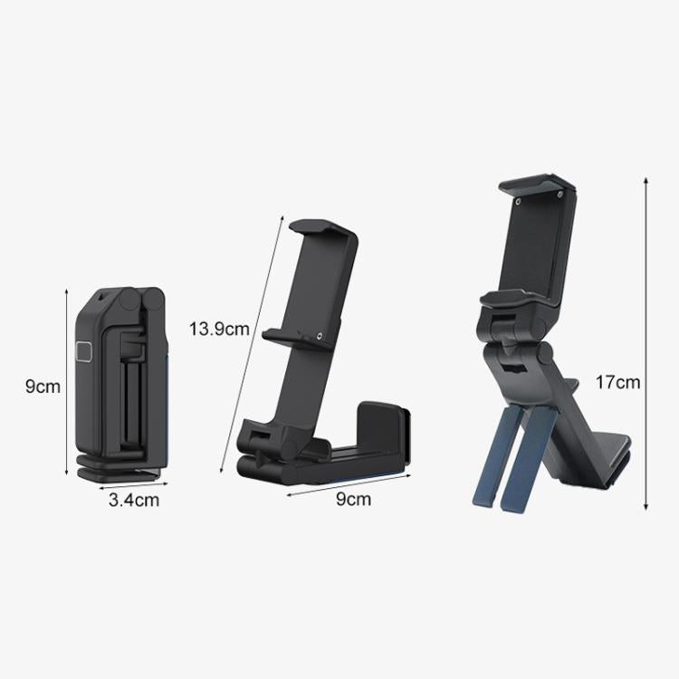 Multi-Functional Travel Mini Desktop Stand Adjustable Rotating Folding Portable Mobile Phone Stand(Black) - Desktop Holder by buy2fix | Online Shopping UK | buy2fix