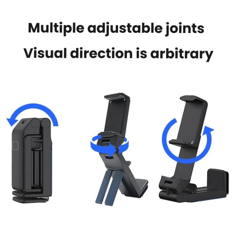 Multi-Functional Travel Mini Desktop Stand Adjustable Rotating Folding Portable Mobile Phone Stand(Black) - Desktop Holder by buy2fix | Online Shopping UK | buy2fix