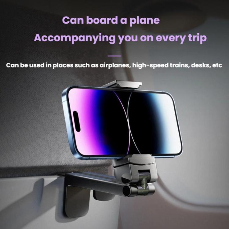 Multi-Functional Travel Mini Desktop Stand Adjustable Rotating Folding Portable Mobile Phone Stand(Black) - Desktop Holder by buy2fix | Online Shopping UK | buy2fix