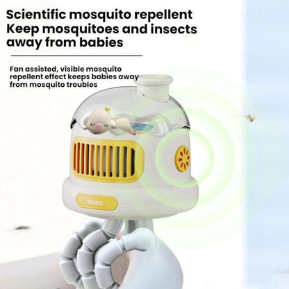 Octopus Clip-On Handheld Silent Bladeless Fan For Strollers, Color: Oscillating Yellow - Electric Fans by buy2fix | Online Shopping UK | buy2fix