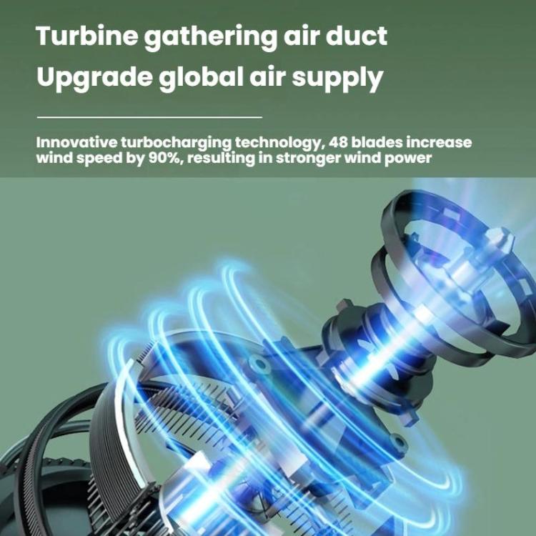 Octopus Clip-On Handheld Silent Bladeless Fan For Strollers, Color: Oscillating White - Electric Fans by buy2fix | Online Shopping UK | buy2fix