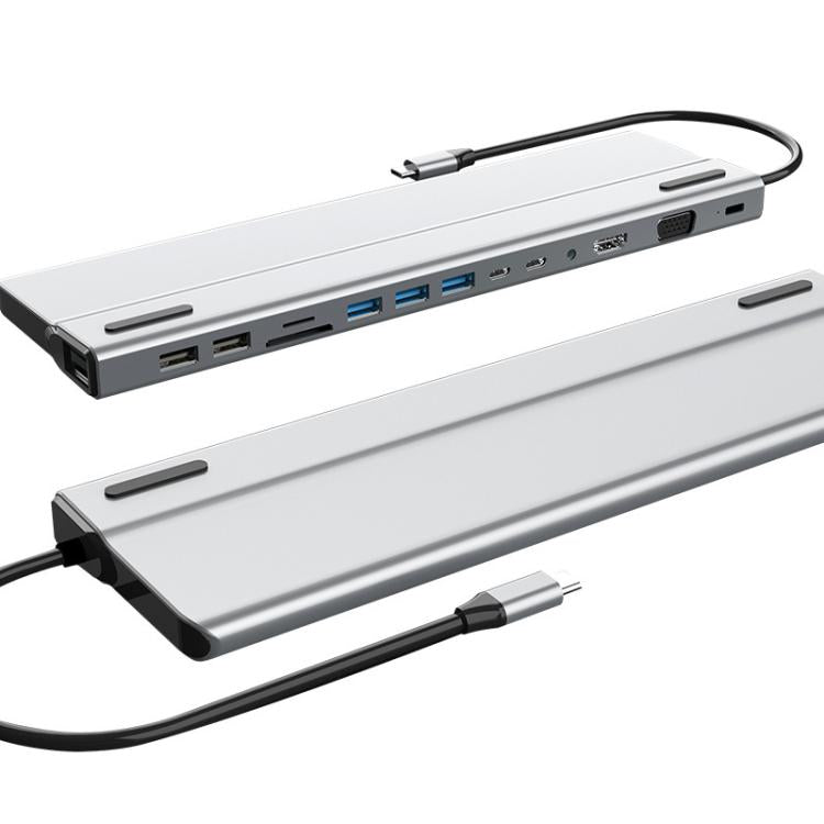 BT14E 14 In 1  Type-C Docking Station USB HUB Multi Port Hub Laptop Converter - USB HUB by buy2fix | Online Shopping UK | buy2fix