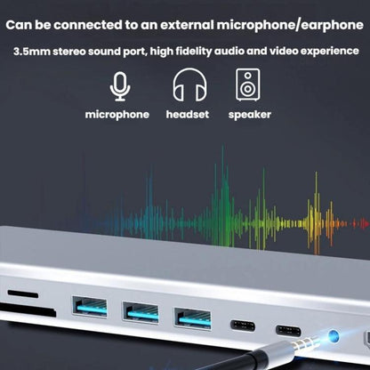 BT14E 14 In 1  Type-C Docking Station USB HUB Multi Port Hub Laptop Converter - USB HUB by buy2fix | Online Shopping UK | buy2fix
