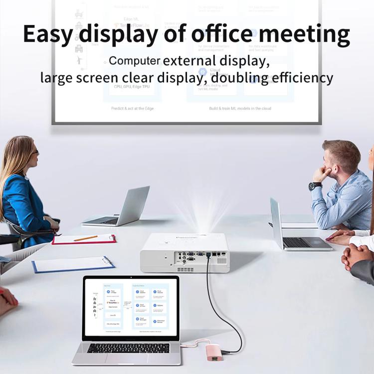 BS6A Metal Type-C Docking Station USB HUB Computer Multi Functional Expansion Dock - USB HUB by buy2fix | Online Shopping UK | buy2fix